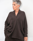 Cardigan Over Brunico Caldo Cotone