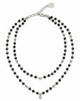 Collana Cristallina Doppia Silver