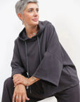 Felpa Cappuccio Donna Antracite TG2 IMP V2