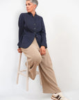 Pantalone Palazzo Caldo Cotone