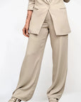 Pantalone Palazzo Essenziale Sabbia TG3 IMP
