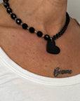 Collana Daisy - total black