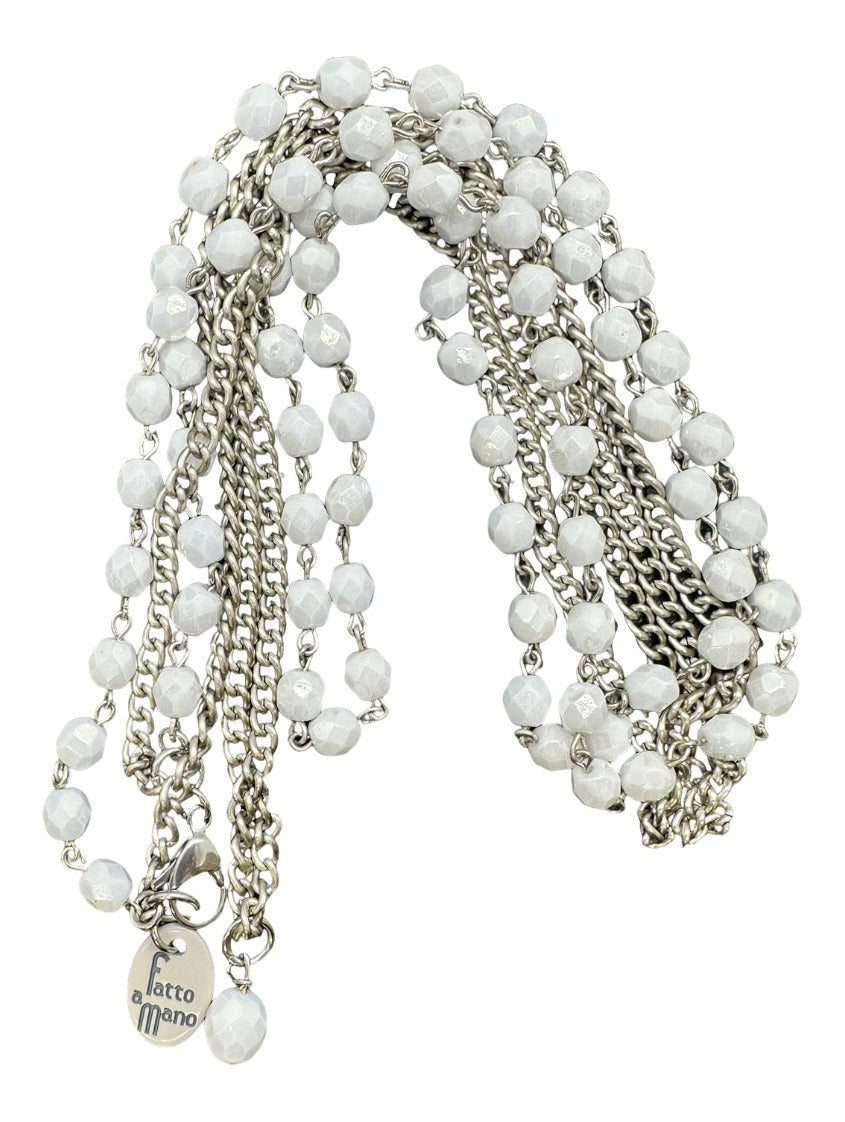 Collana In Metallo Anallergico Con Giada Colorata - Gioielli - Coll - Foto 9