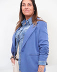 Blazer Donna Azzurro Polvere TG2 V2