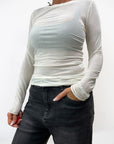 Micro Cashmere Girocollo