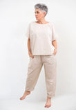 Blusa Girocollo Vela Sabbia Imperfetto tg1