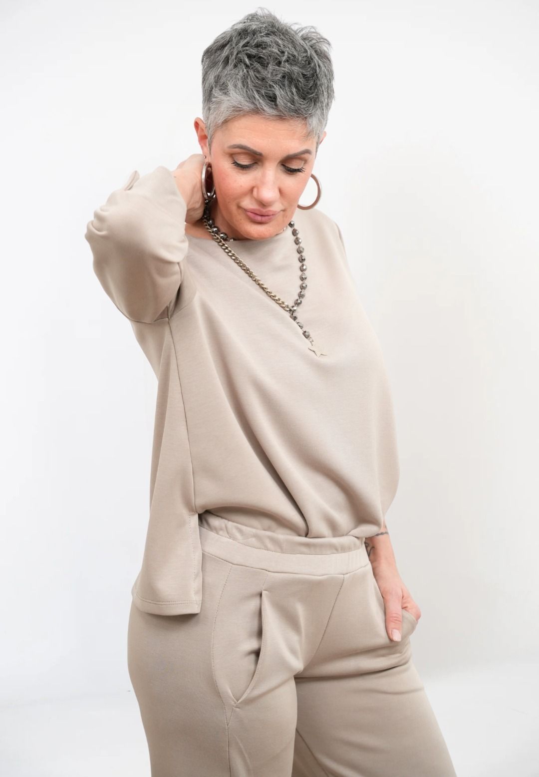 Coordinato Donna Tortora TG1
