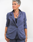 Blazer in Felpa di Cotone