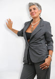 Blazer in Felpa di Cotone
