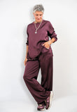 Blusa Girocollo Satin