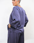 Blusa Scollo V Satin Plus