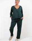 Blusa Scollo V Satin Regular