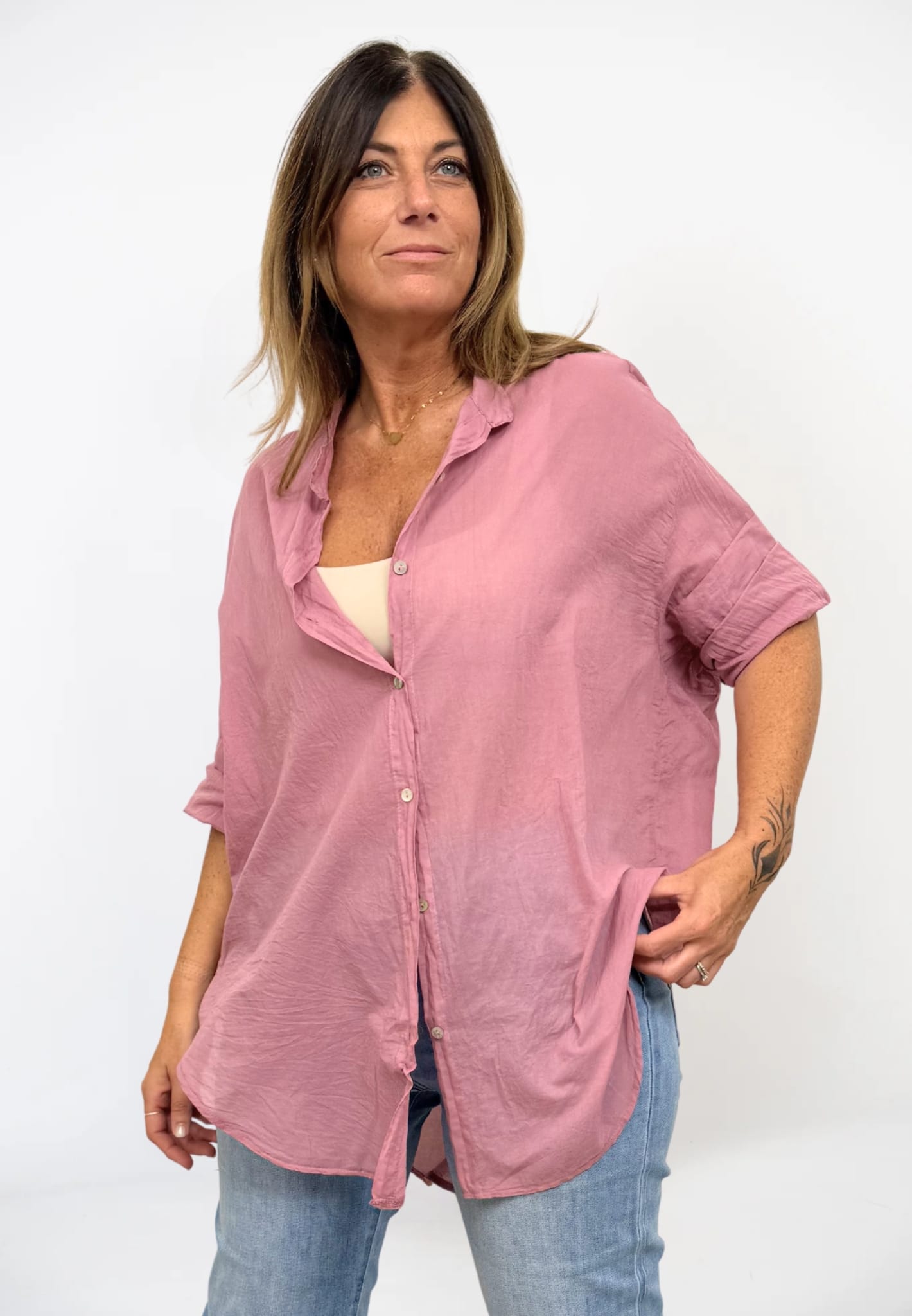 Camicia Mussola Coreana