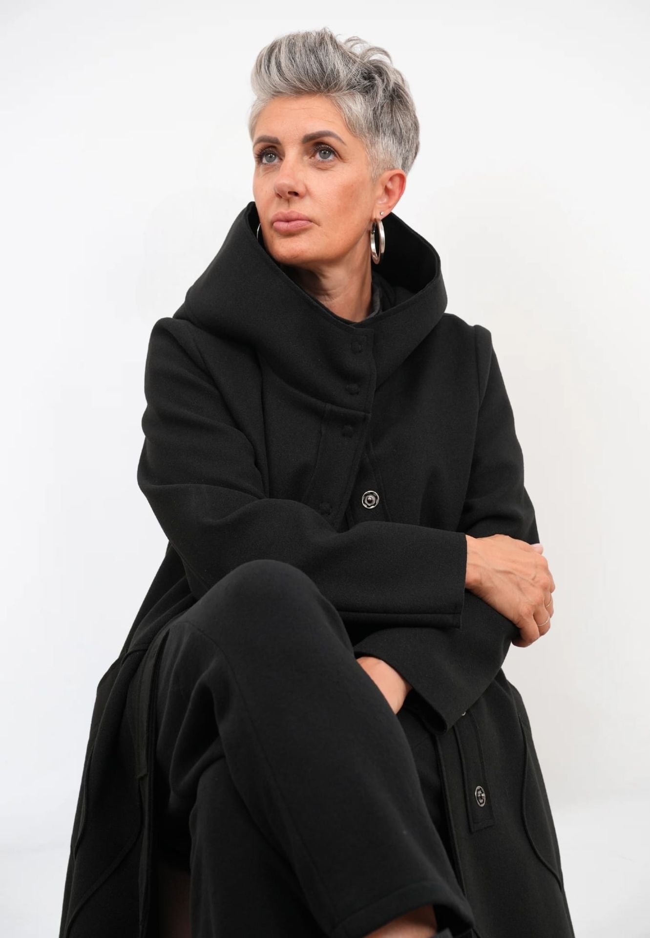 Cappotto Lungo Cappuccio