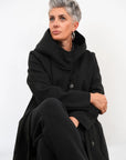 Cappotto Lungo Cappuccio
