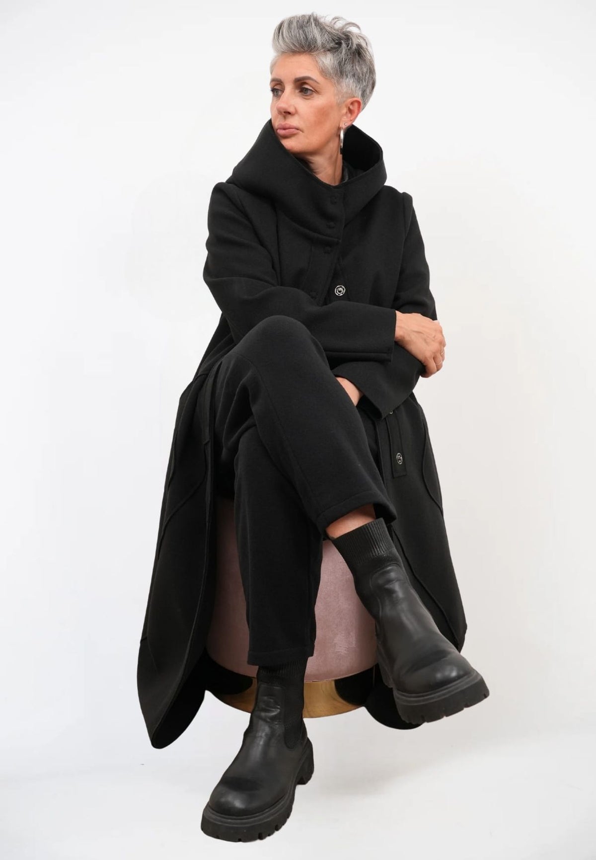 Cappotto Lungo Cappuccio
