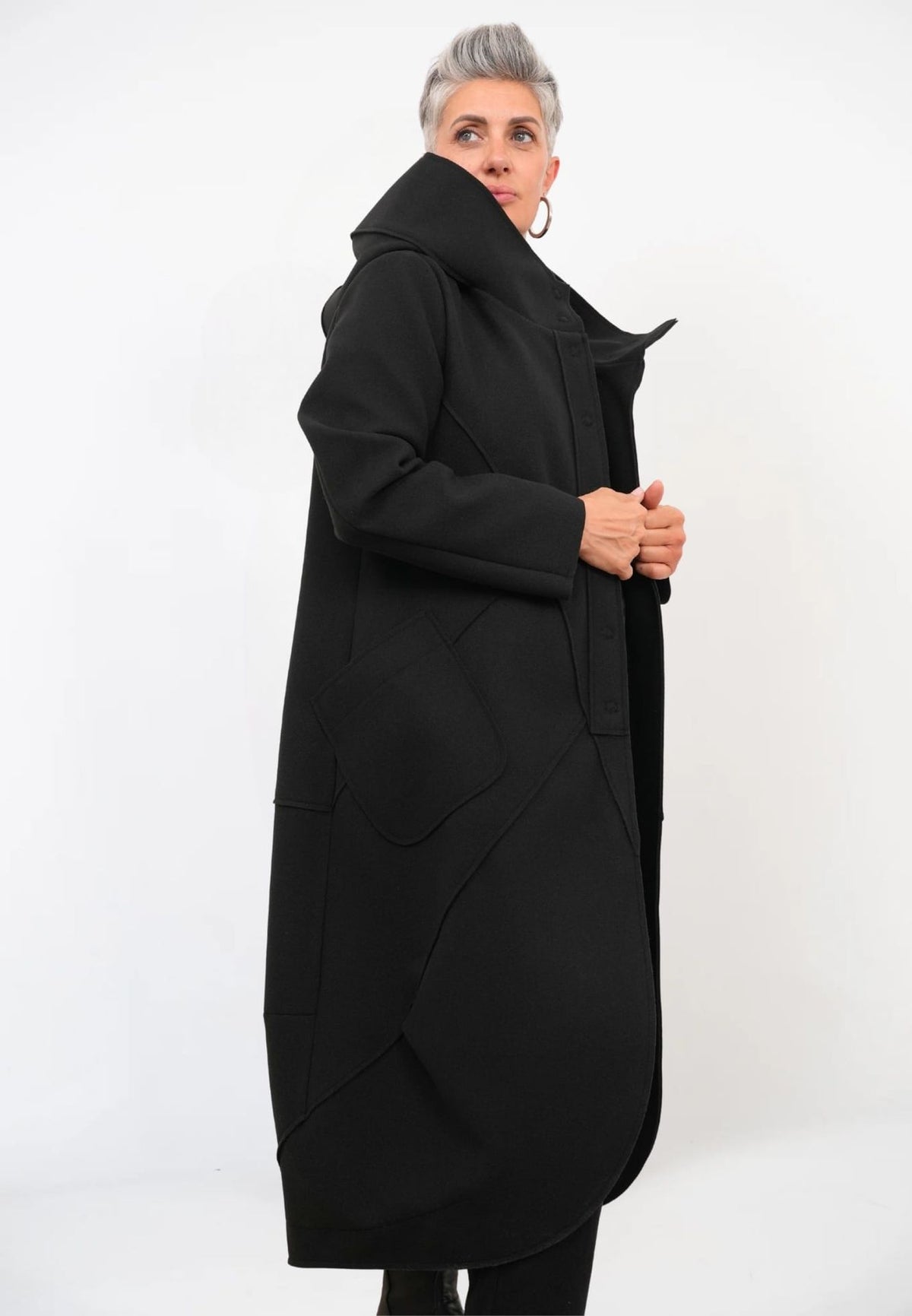 Cappotto Lungo Cappuccio