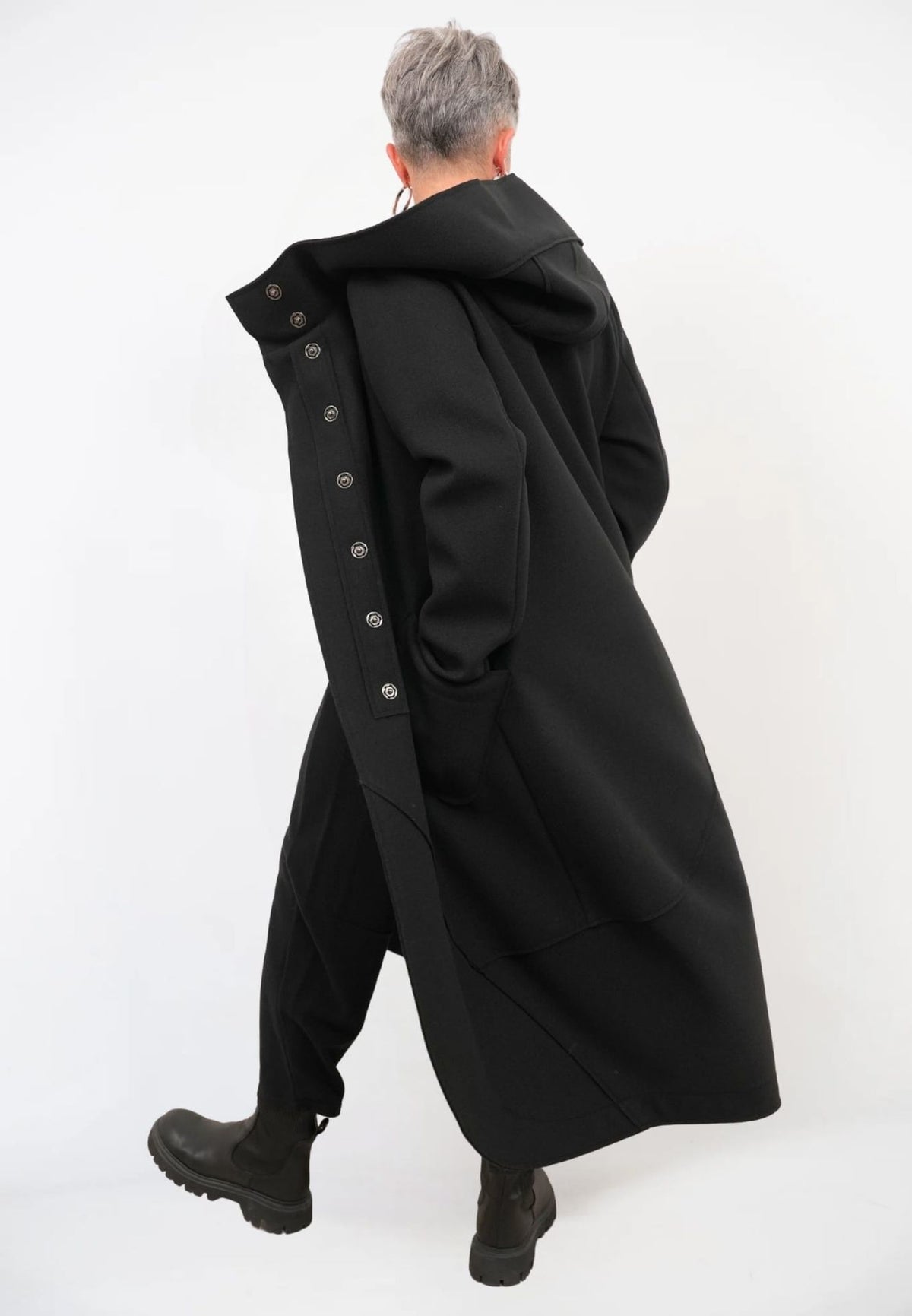 Cappotto Lungo Cappuccio