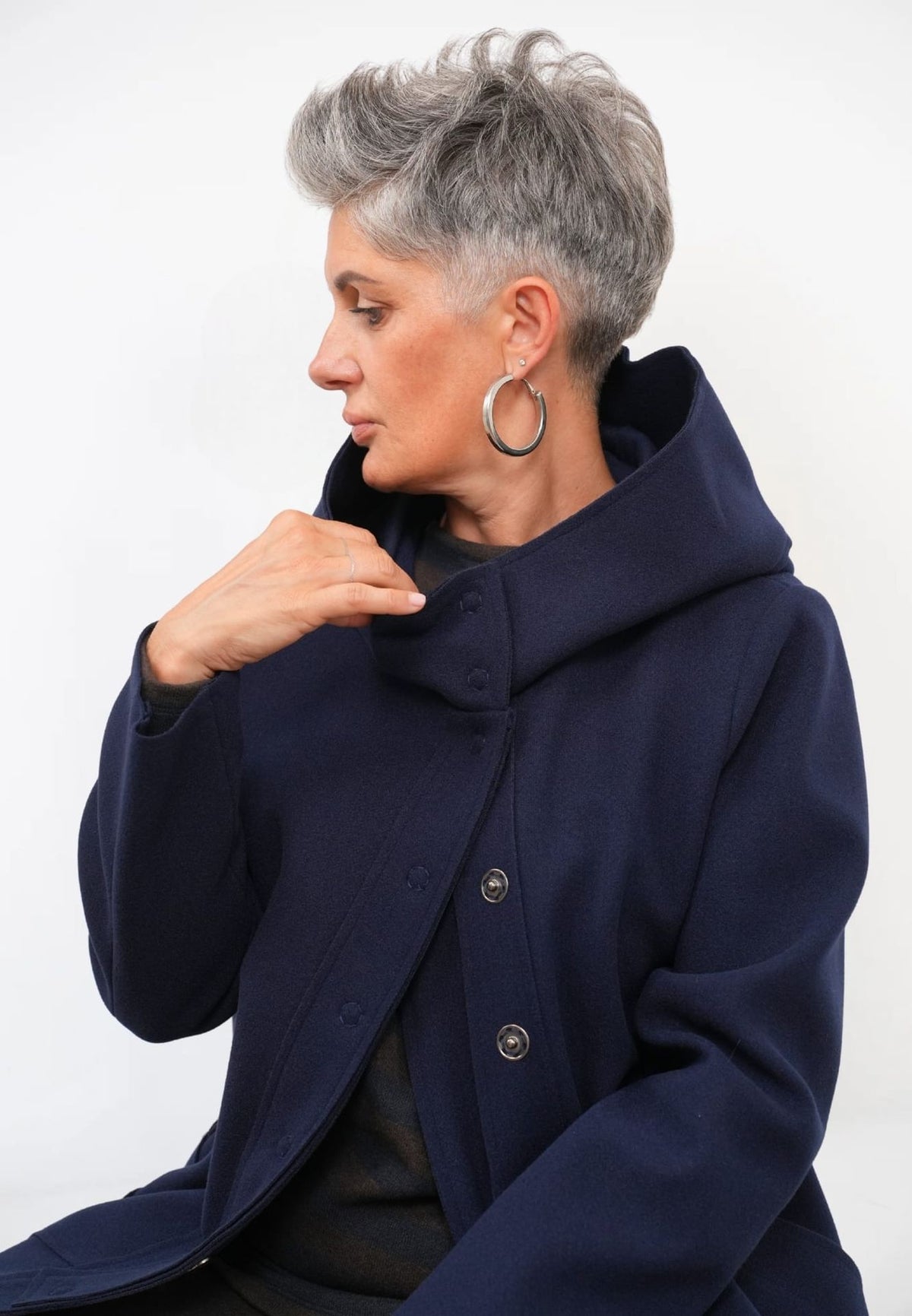 Cappotto Lungo Cappuccio
