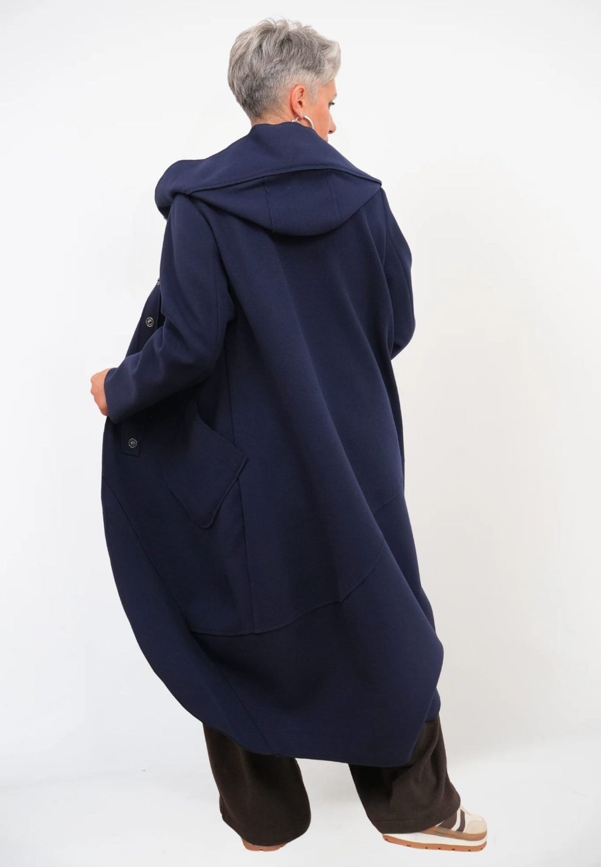 Cappotto Lungo Cappuccio