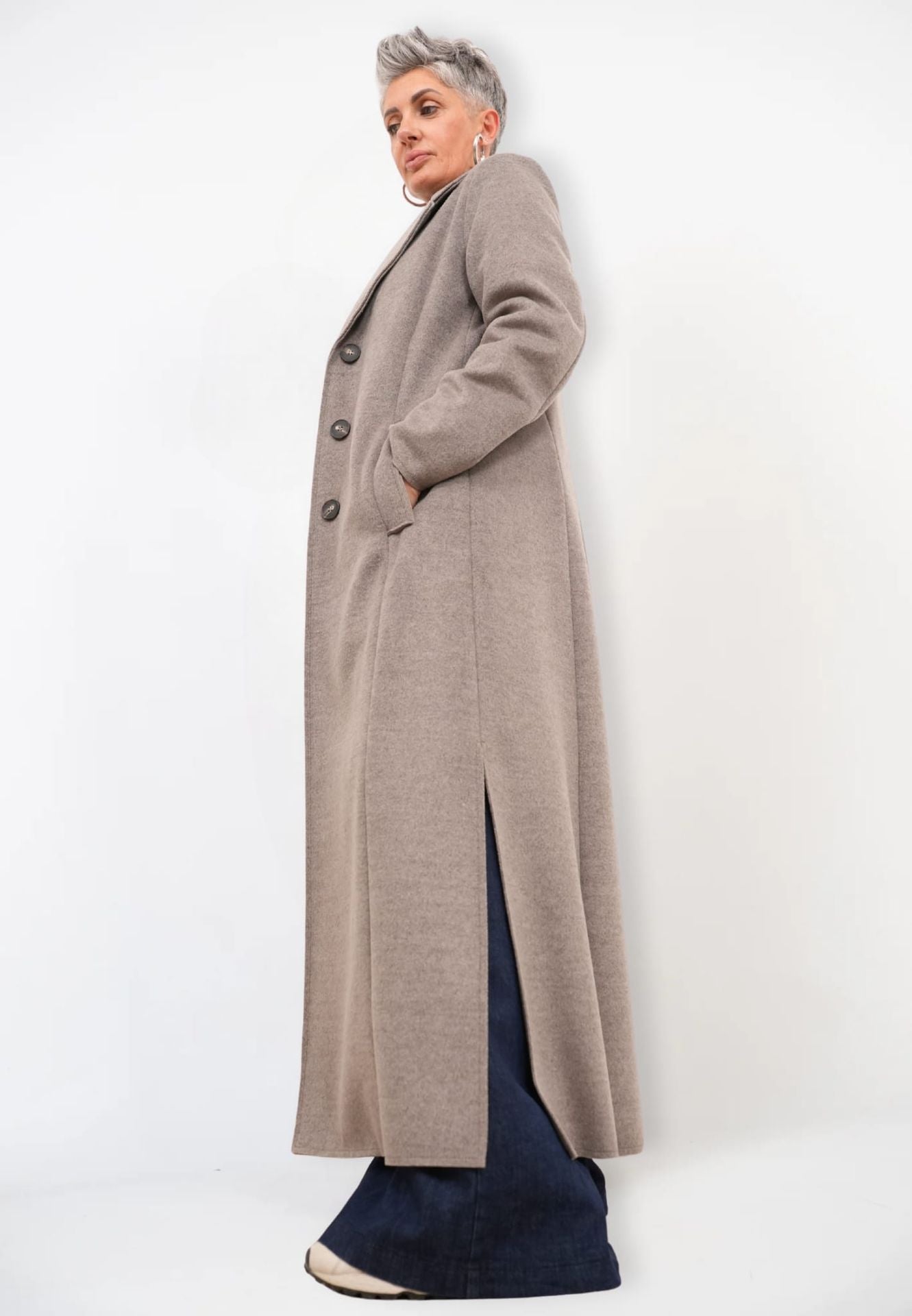 Cappotto Lungo Monopetto