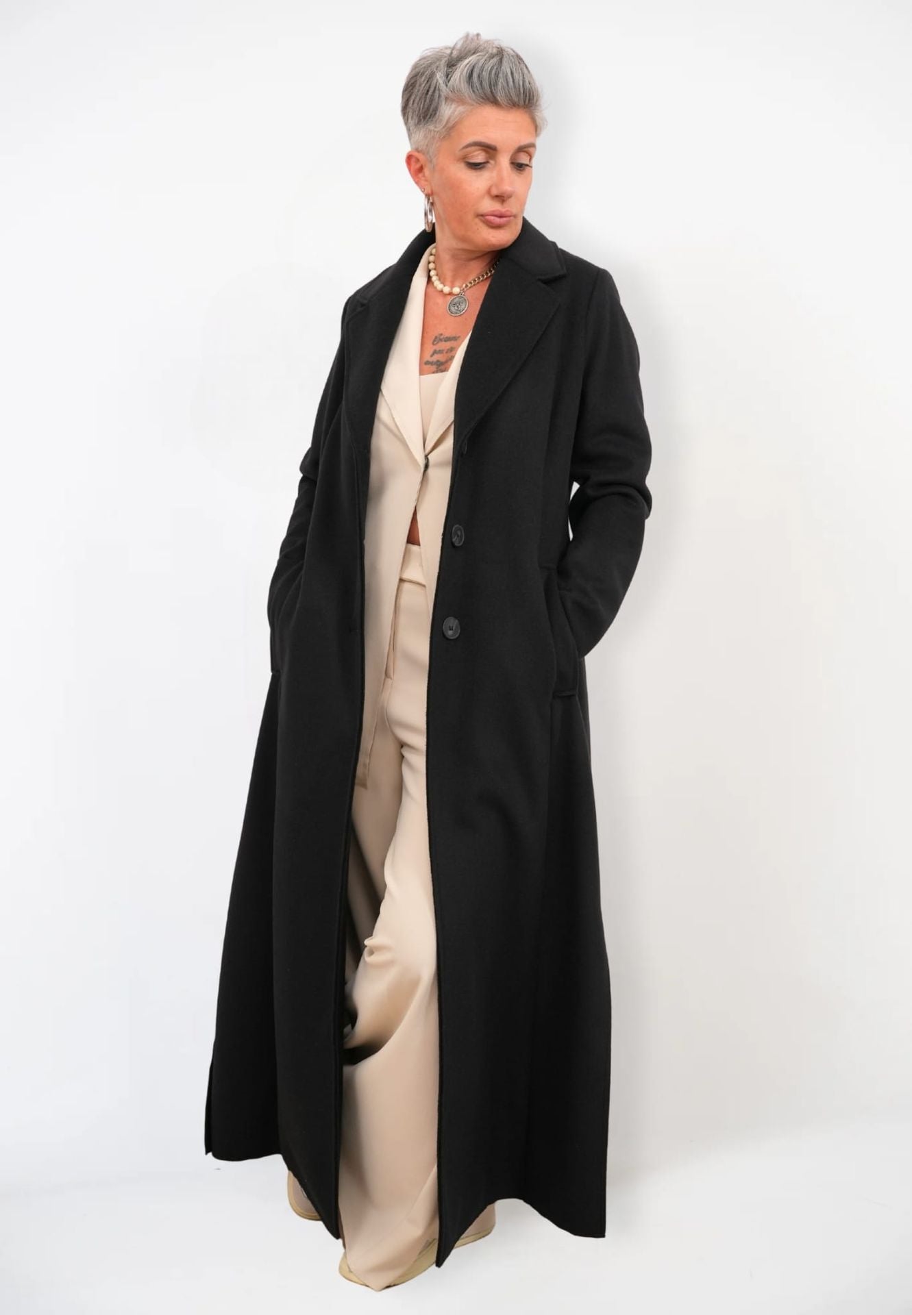 Cappotto Lungo Monopetto