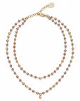 Collana Cristallina Doppia Gold