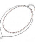 Collana Monetina Corta Silver