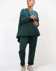 Completo in Felpa di Cotone  Verde Bottiglia TG 4 IMP