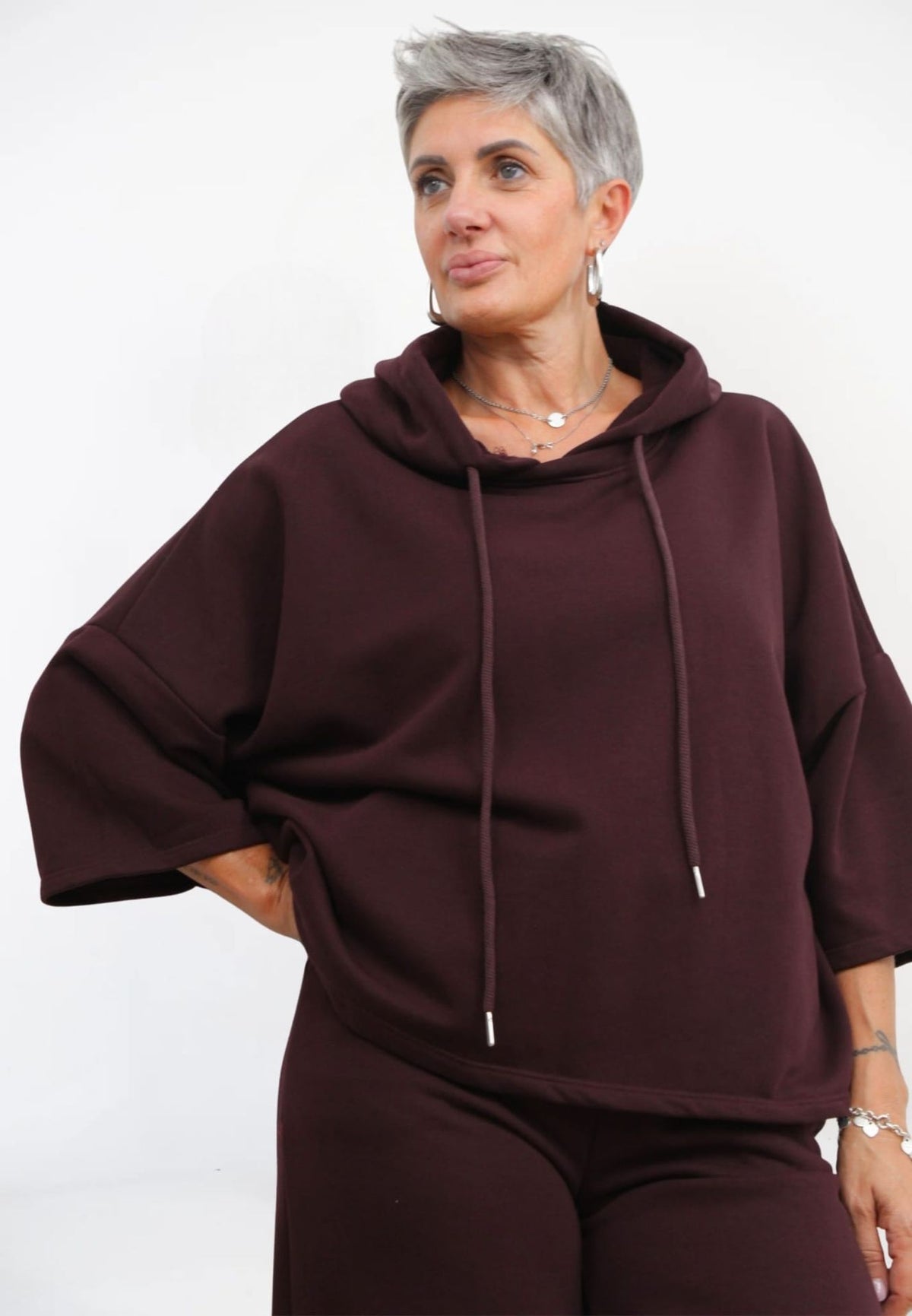 Felpa Cappuccio Donna