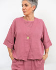 Giacca Camicia Lino