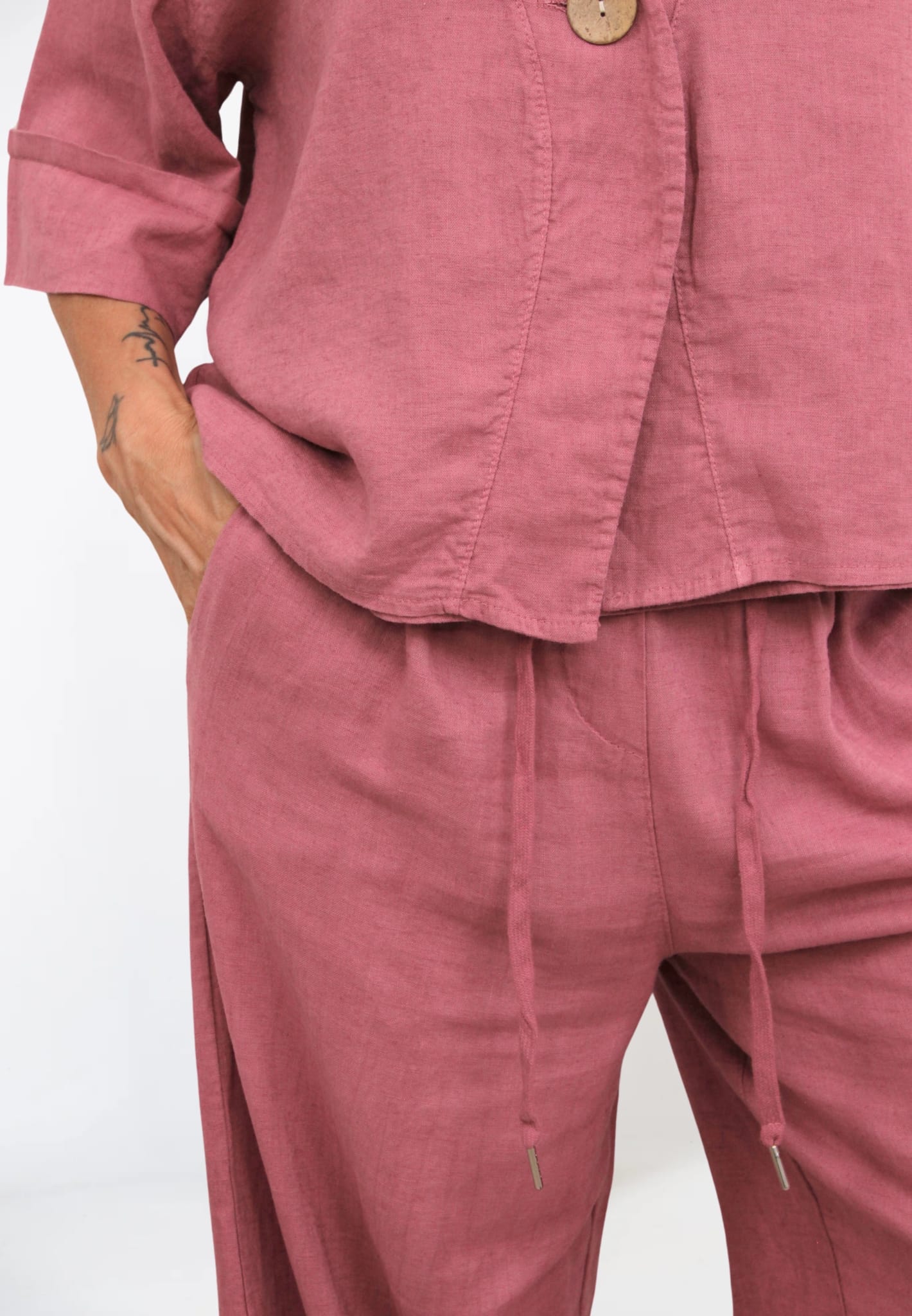 Giacca Camicia Lino