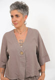 Giacca Camicia Lino