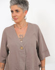 Giacca Camicia Lino