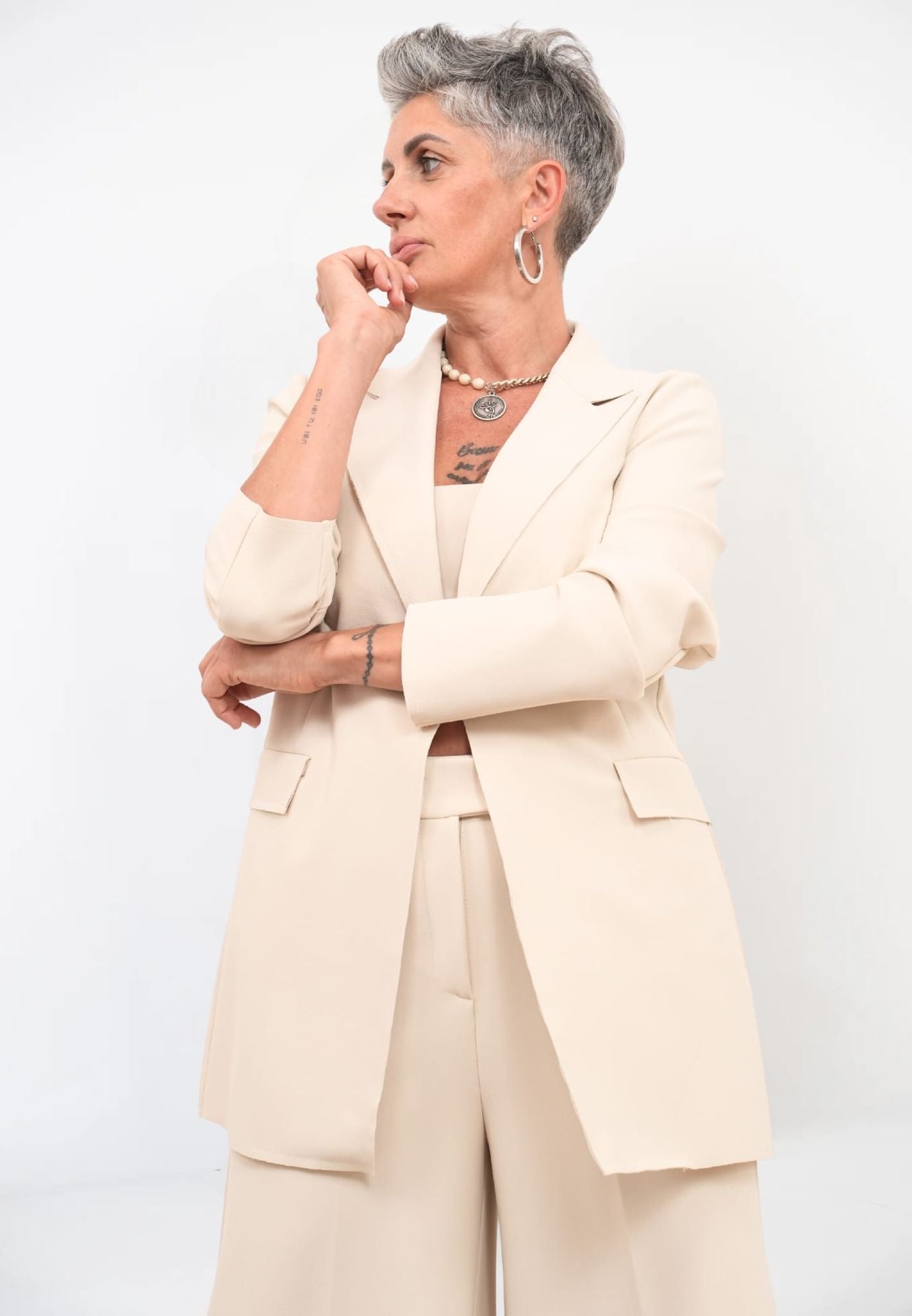 Giacca Blazer Crepe