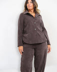 Giacca Camicia Velluto