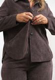 Giacca Camicia Velluto