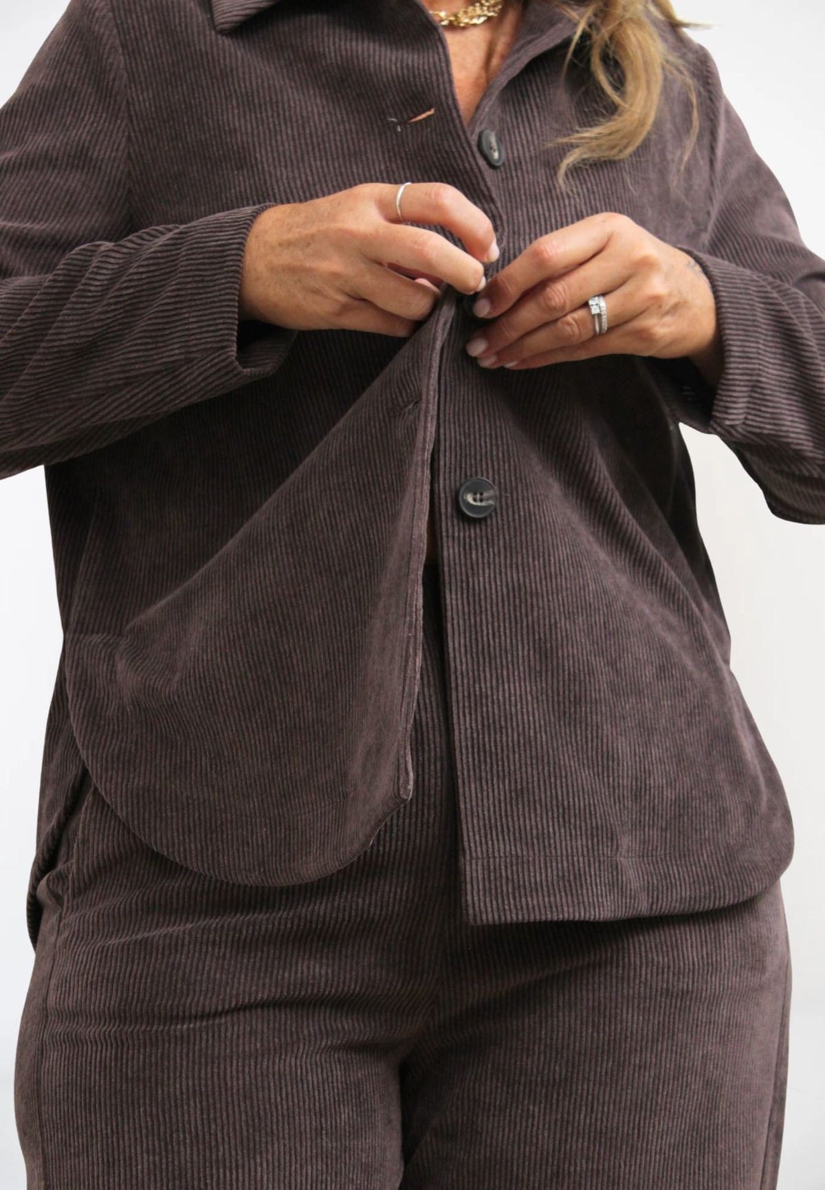 Giacca Camicia Velluto