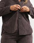 Giacca Camicia Velluto