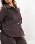 Giacca Camicia Velluto