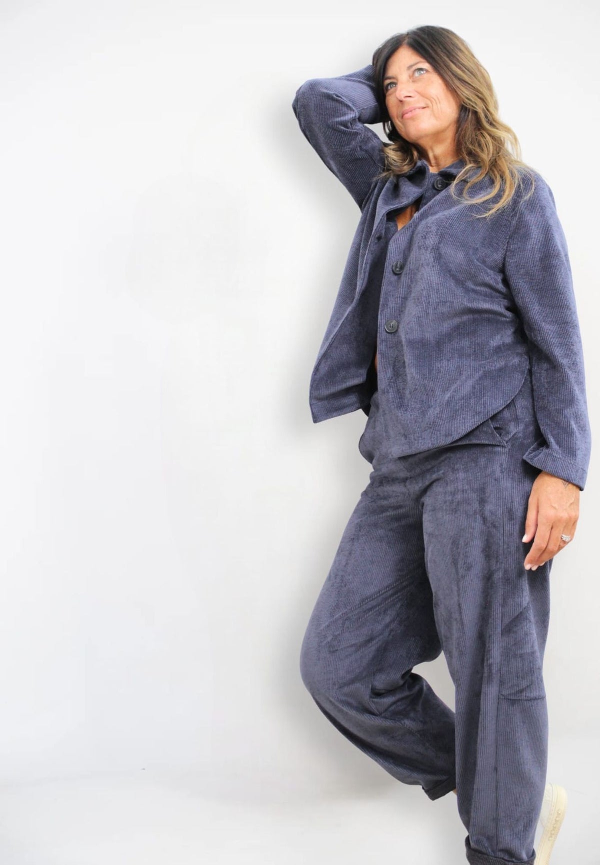 Giacca Camicia Velluto