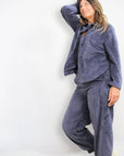 Giacca Camicia Velluto