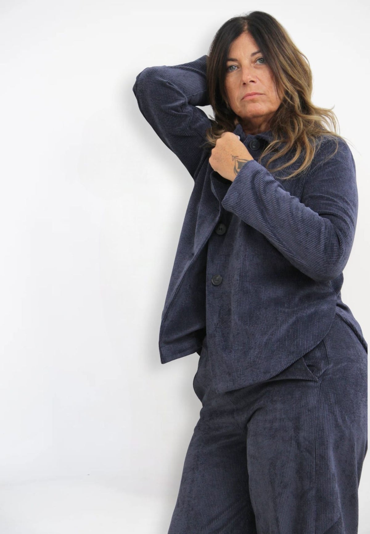 Giacca Camicia Velluto