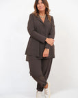 Giacca Lunga Crepe