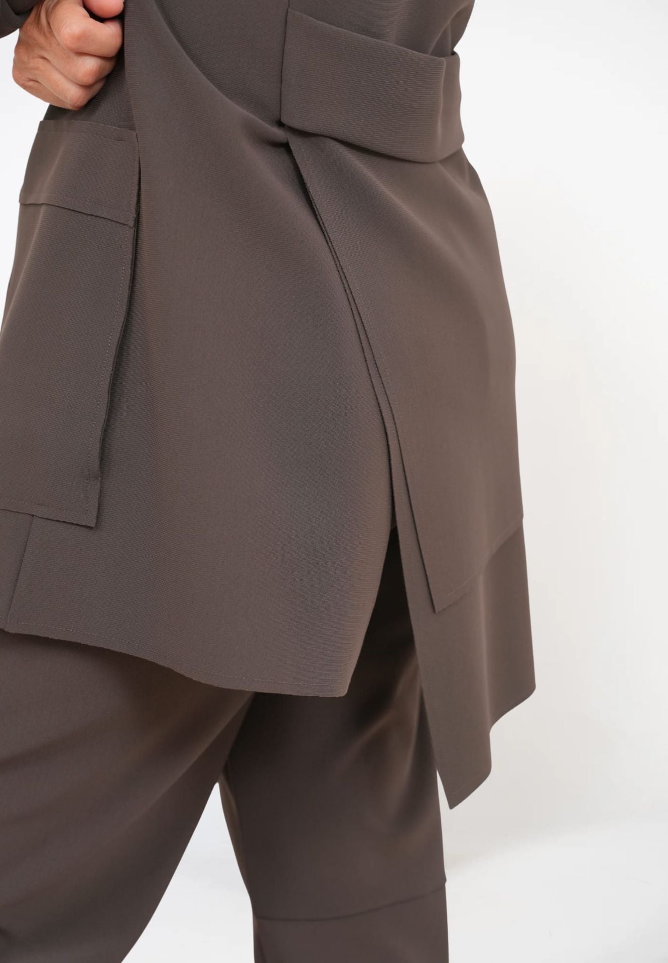 Giacca Lunga Crepe