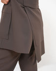 Giacca Lunga Crepe