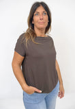 Maglia Scollo a Barchetta Manica Corta