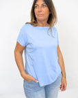 Maglia Scollo a Barchetta Manica Corta