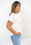 Maglia Scollo a Barchetta Manica Corta