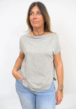 Maglia Scollo a Barchetta Manica Corta